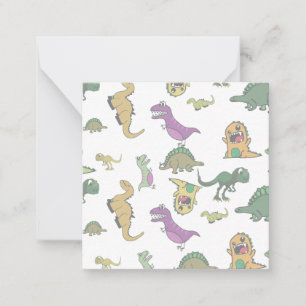 Dinosaurier Mitteilungskarte