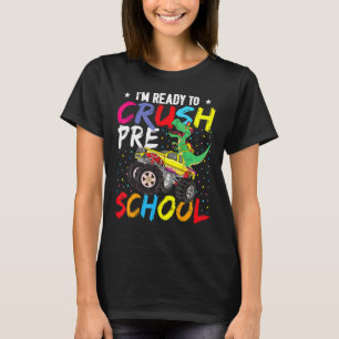 Dinosaurier Monster Truck bereit zum Brechen Pre-K T-Shirt