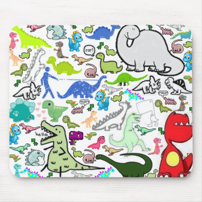 Dinosaurier Montoge Mousepad (Vorne)