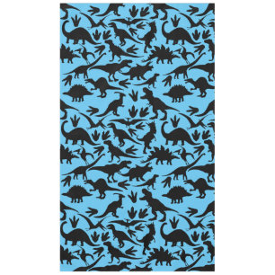 Dinosaurier Muster 01b. Lblue BG Tischdecke