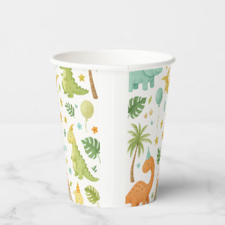 Dinosaurier-Muster Papier-Cup Pappbecher