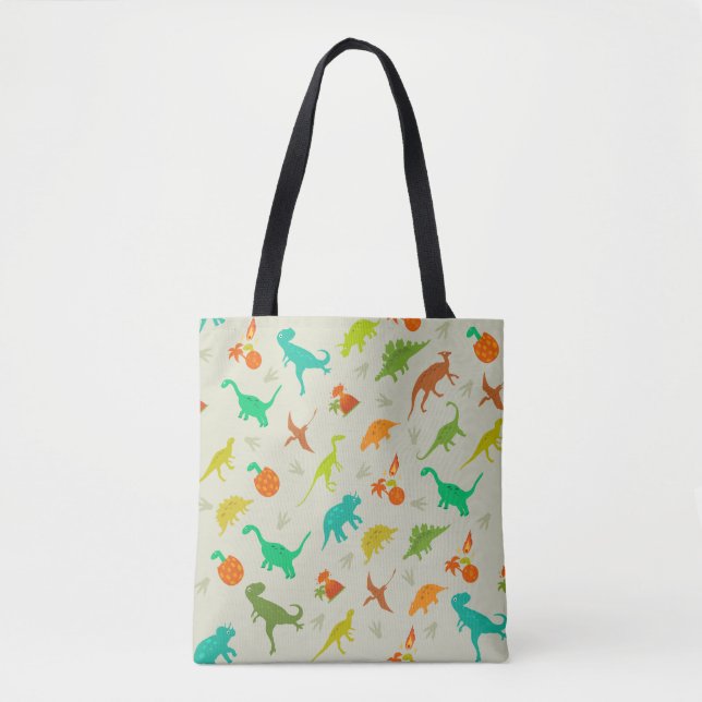 Dinosaurier-Muster Tasche (Vorderseite)
