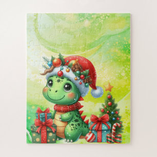 Dinosaurier Niedlich Green Children's Christmas Pu