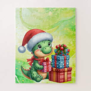 Dinosaurier Niedlich Green Children's Christmas Pu