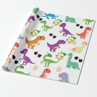 Dinosaurier Niedlich Wrapping Paper Geschenkpapier