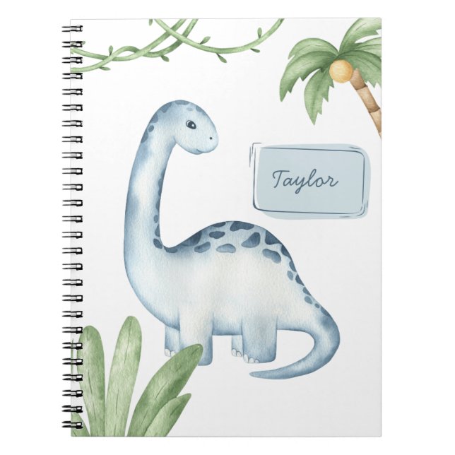 Dinosaurier-Notebook - Niedliches vorhistorisches  Notizblock (Vorderseite)