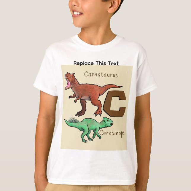 Dinosaurier oder prähistorisches Tier T-Shirt (Vorderseite)