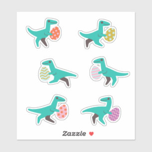 Dinosaurier-Osterei-Jagd-Aufkleber Aufkleber