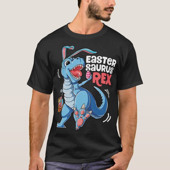 Dinosaurier Ostersaurus T Rex Boys Girls Kinder Bu T-Shirt (Vorderseite)