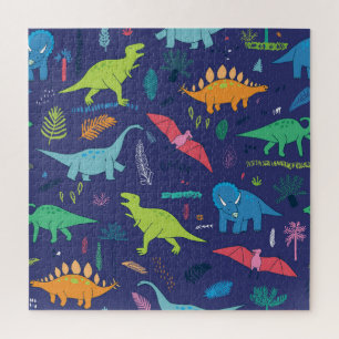 Dinosaurier Palms tropisches Vintages Muster