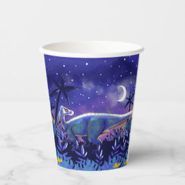 Dinosaurier Papierstaufeln Größe: 8oz Paper Cup, L Pappbecher