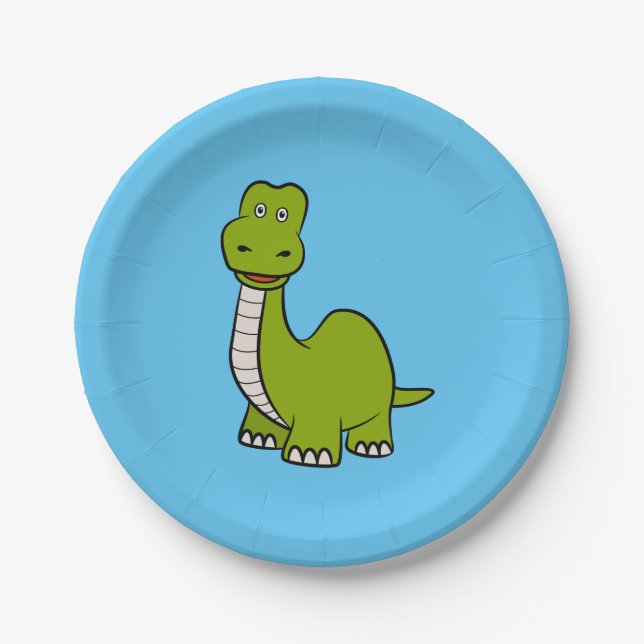 Dinosaurier Pappteller (Vorderseite)