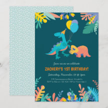 Dinosaurier Party Geburtstagseinladung