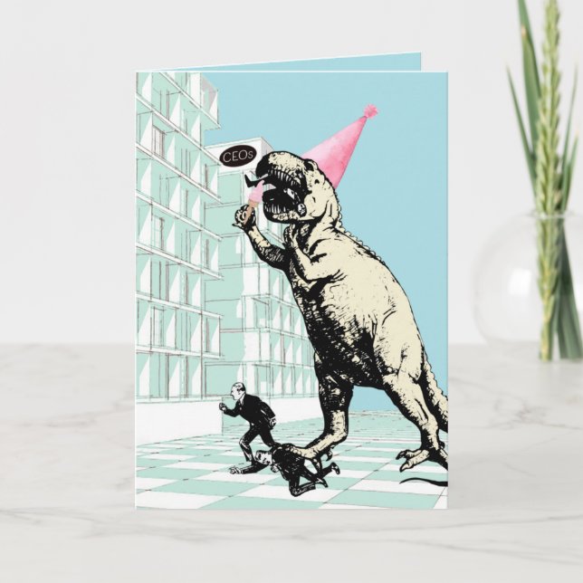 Dinosaurier Party! Karte (Vorderseite)