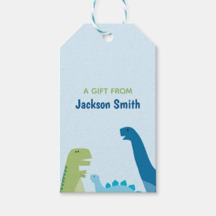 Dinosaurier Personalisiert Geschenkanhänger