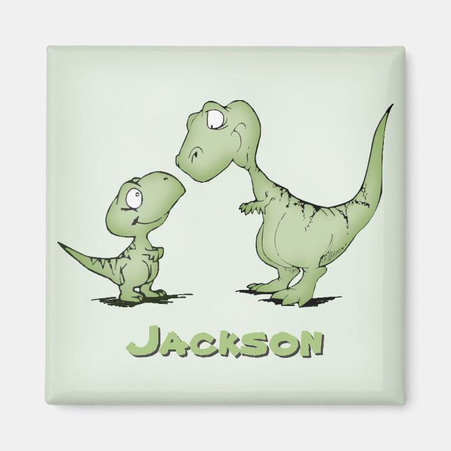 Dinosaurier Personalisiert Magnet (Vorne)