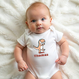 Dinosaurier Personalisiert Name Funny niedlich Baby Strampler