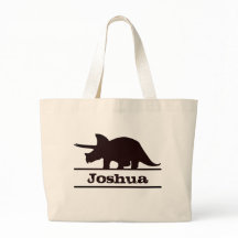 Dinosaurier Personalisiert Name Triceratops Tote B
