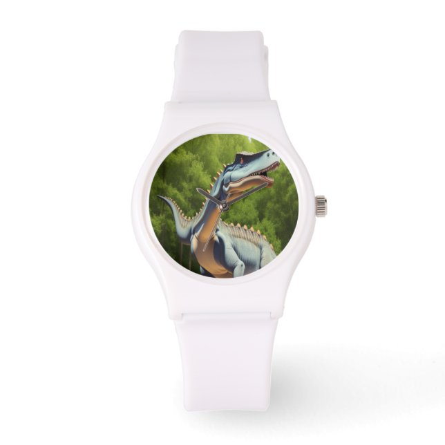 Dinosaurier, Personalisiert und kundenspezifisch Armbanduhr (Vorderseite)