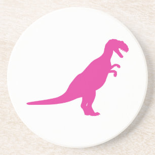 Dinosaurier Pink Getränkeuntersetzer