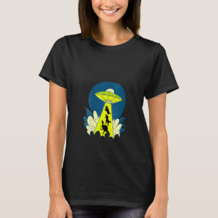 Dinosaurier Planet Raumschiff Entführung Ufo Ali T-Shirt