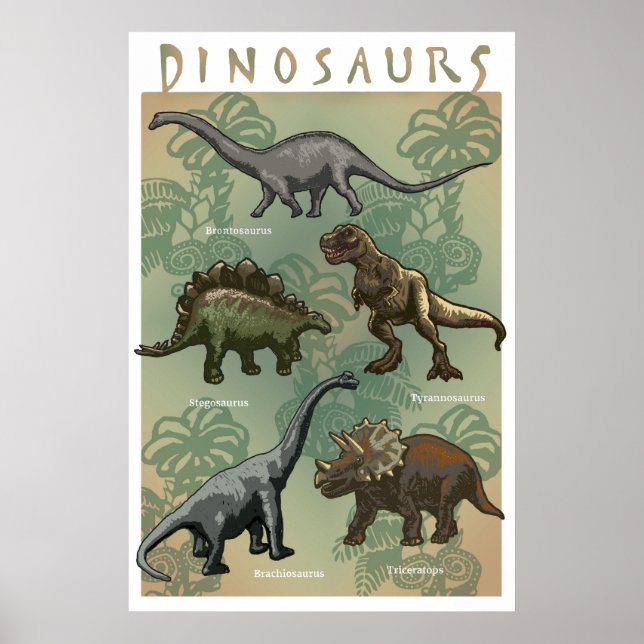 Dinosaurier Poster (Vorne)