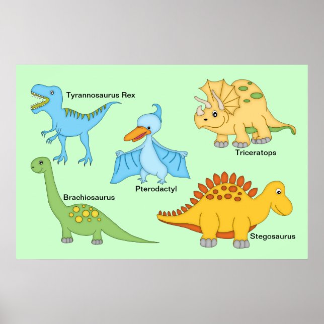 Dinosaurier Poster (Vorne)