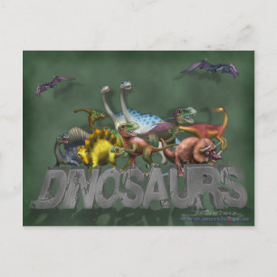 Dinosaurier Postkarte