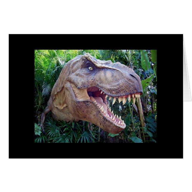 Dinosaurier-Postkarte (Vorderseite (Horizontal))