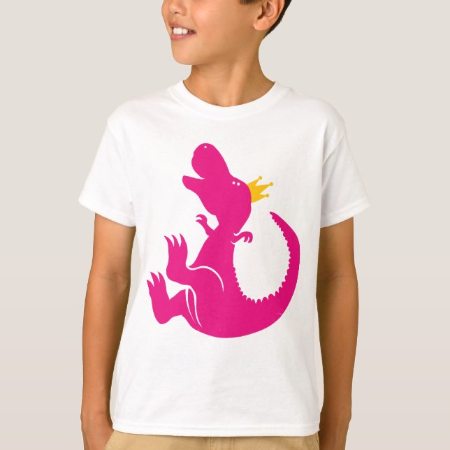 Dinosaurier-Prinzessin Shirt (Vorderseite)