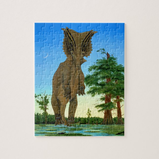 Dinosaurier-PuzzlespielChasmosaurus Gregory Paul (Vertikal)