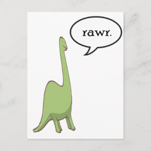 Dinosaurier rawr! postkarte