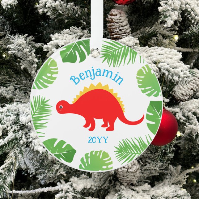 Dinosaurier Red Stegosaurus Keepake Weihnachten Ornament (Von Creator hochgeladen)