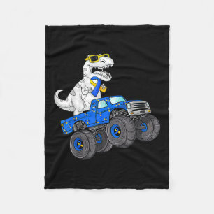 Dinosaurier Reitwagen World Down Syndrome Day Boys Fleecedecke