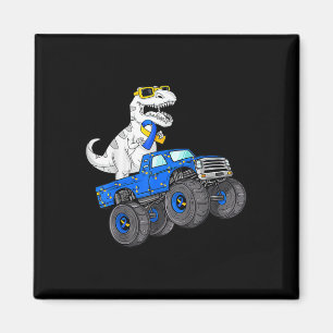 Dinosaurier Reitwagen World Down Syndrome Day Boys Magnet