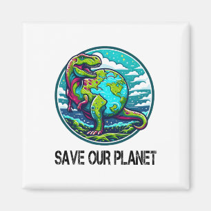 Dinosaurier Rettete unseren Planeten Niedliche Erd Magnet