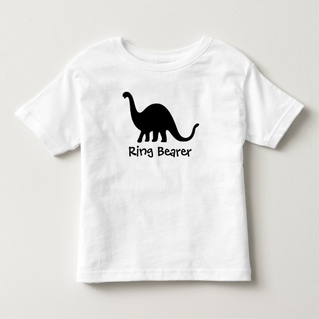 Dinosaurier: Ring Bearer Kleinkind T-shirt (Vorderseite)