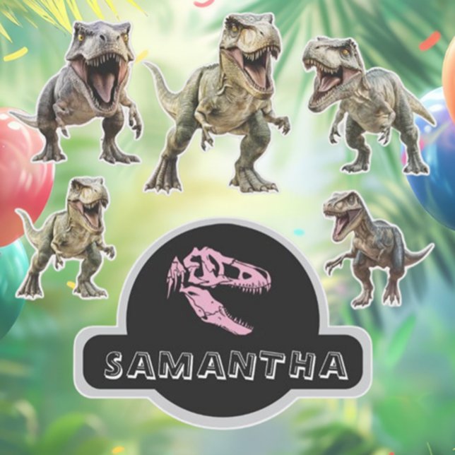 Dinosaurier Roar mit Spannung Aufkleber (Unleash the roar of adventure with our Dino-Mite Dinosaur sticker! )