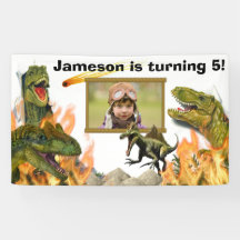 Dinosaurier Roar T-rex flammt Meteor Foto Geburtst