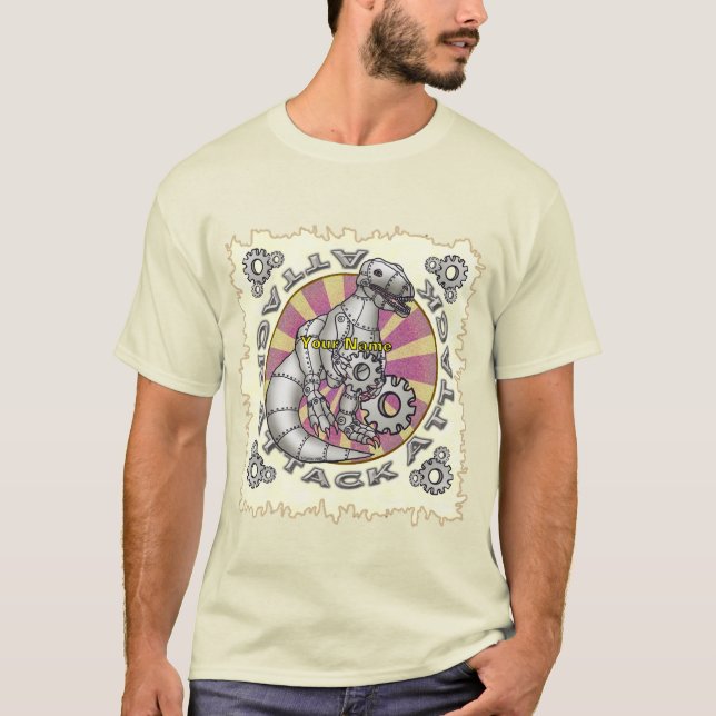 Dinosaurier-Roboter  T-Shirt (Vorderseite)