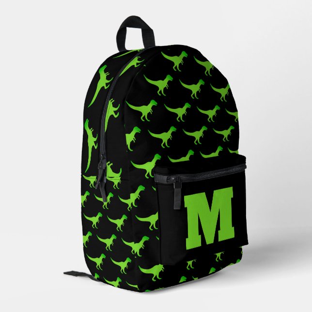 Dinosaurier-Rucksack für Kinder mit benutzerdefini Bedruckter Rucksack (Rückseitige Ecke links)