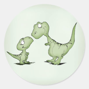 Dinosaurier Runder Aufkleber