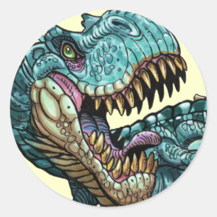 Dinosaurier Runder Aufkleber