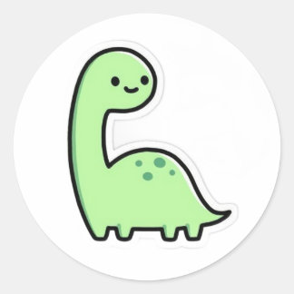 Dinosaurier Runder Aufkleber