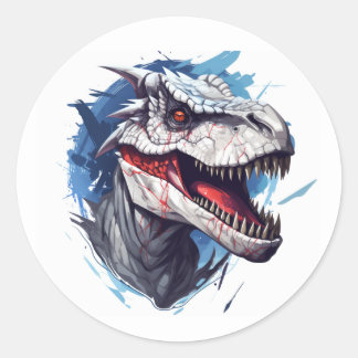 Dinosaurier Runder Aufkleber