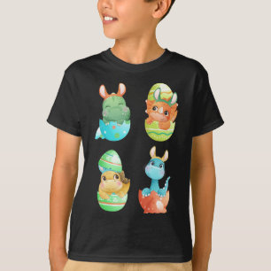 Dinosaurier schlüpfen aus Ostereiern  T-Shirt