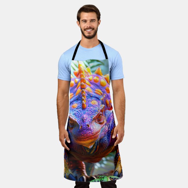 Dinosaurier Schürze (Getragen)