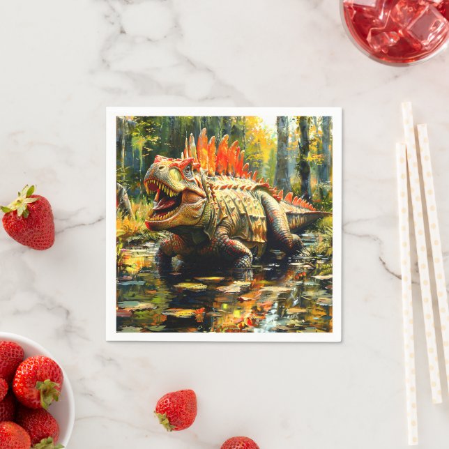 Dinosaurier Serviette (Beispiel)