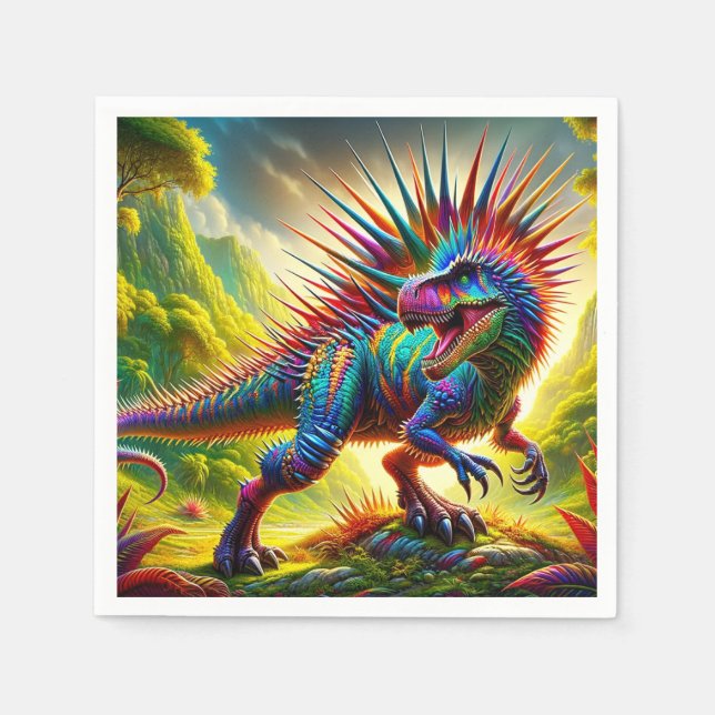 Dinosaurier Serviette (Vorderseite)