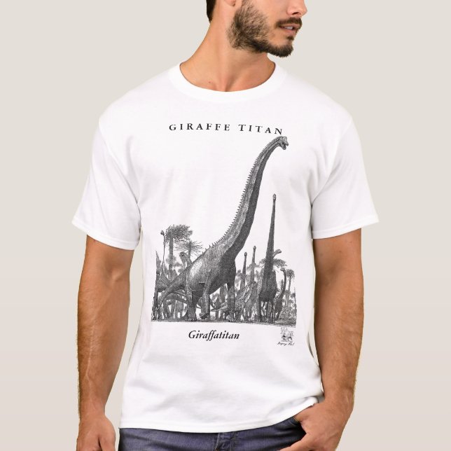 Dinosaurier-Shirt Giraffatitan Brachiosaur Greg T-Shirt (Vorderseite)